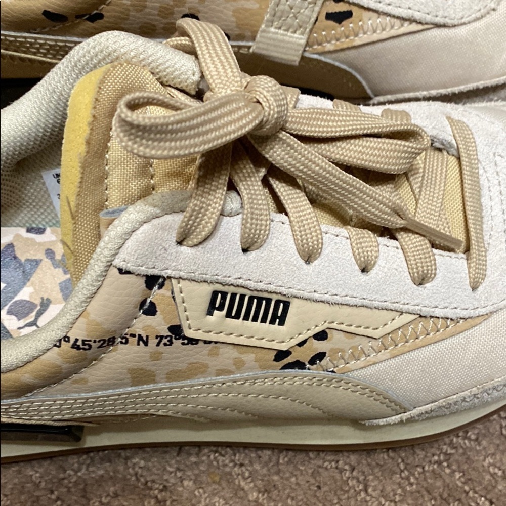 Puma NYC Beige and Cream Athletic Sneakers NWT Activewear Workout